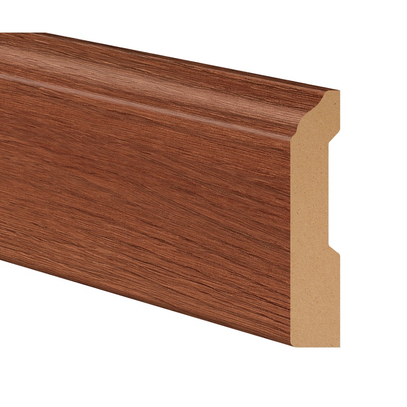 Brazilian Cherry Hybrid Resilient 3-1/4 in. Tall x 0.63 in. Thick x 7.5 ft. Length Baseboard