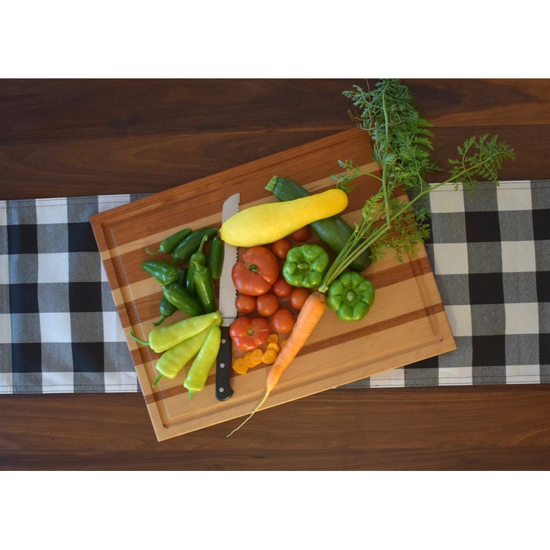 Oiled Moulstown 20 in. Length x 15 in. Wide x 1 in. Thick Solid Butcher Block Cutting Board