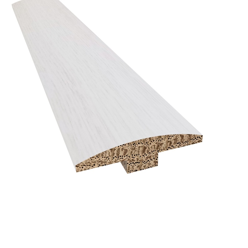 Prefinished Warm Ivory 2 in. Wide x 6.5 ft. Length T-Molding