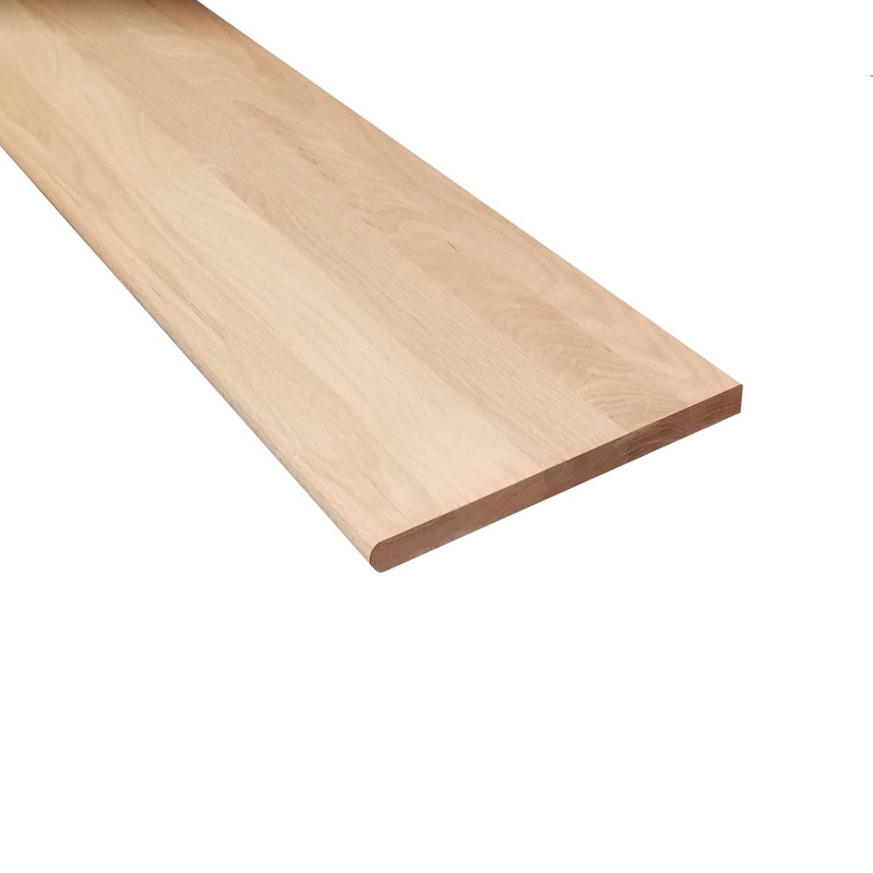 Unfinished Builder Grade Red Oak Solid Hardwood 1 in. Thick x 11.5 in. Wide x 36 in. Length Tread