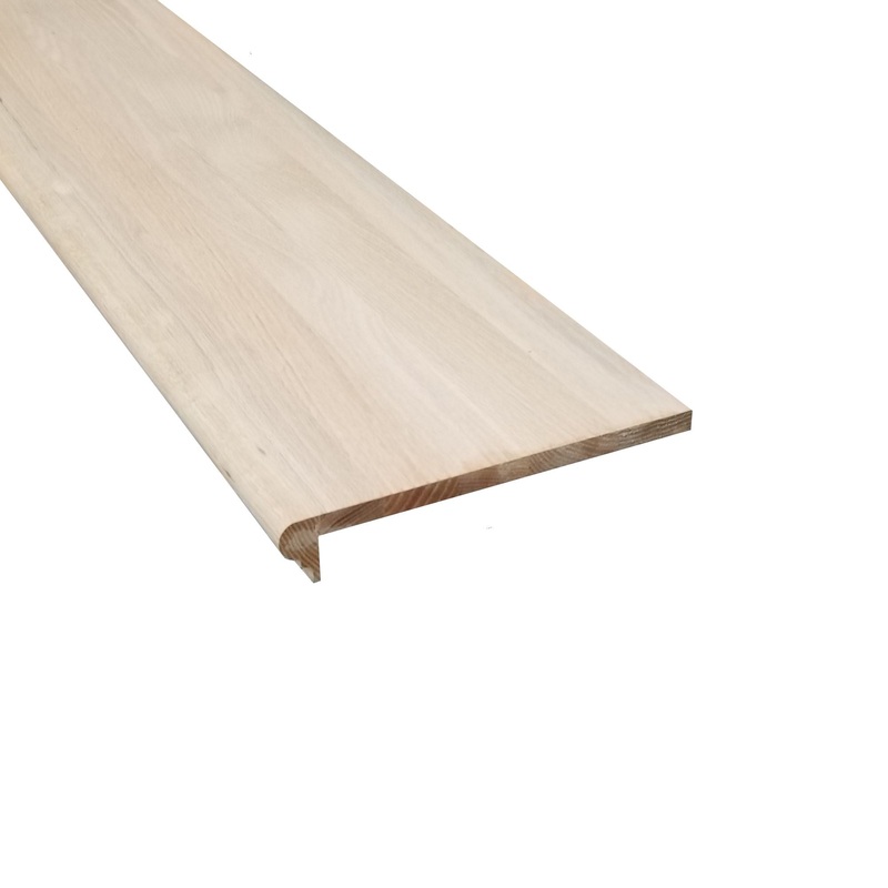 Unfinished Solid Wood Red Oak 5/8 in. Thick x 11.5 in. Wide x 48 in. Length Retrofit Stair Tread