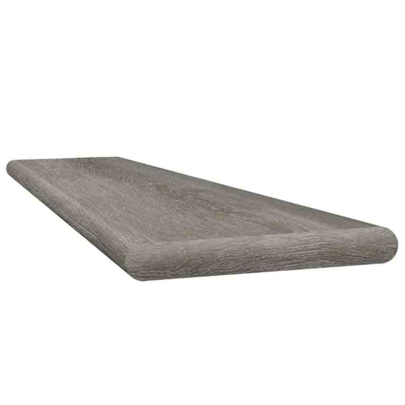 French Garden Hill Oak 48 inch Square Retrofit Tread with Return