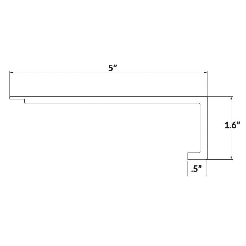 Quiver Tan Oak Square Landing Stair Nose