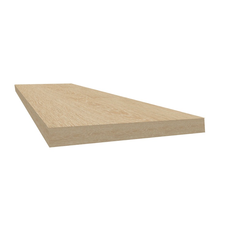 ReNature Cardiff Red Oak 48 Square Retrofit Tread with Retrun