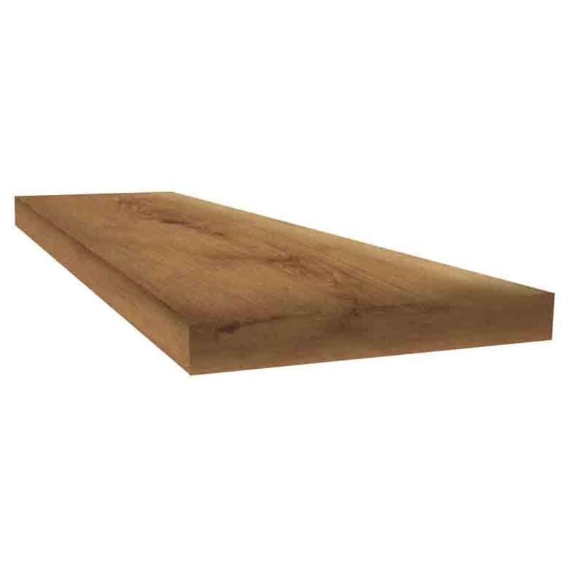 Vancouver Walnut 48 inch Square Retrofit Tread with Return