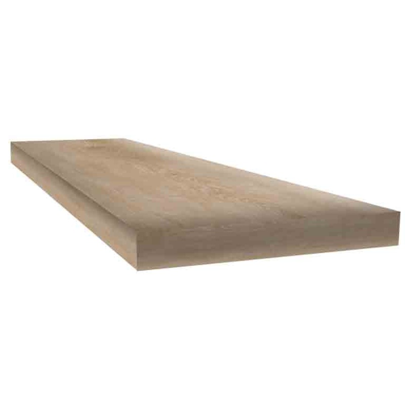 Virginia Oak 48 inch Square Retrofit Tread with Return