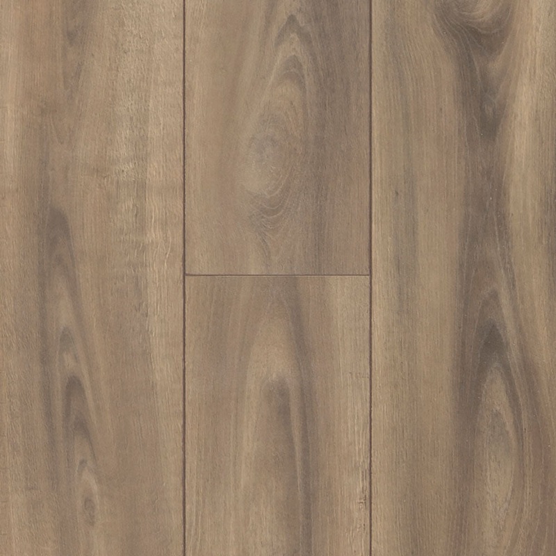 12mm Almond Crate Oak w/pad Water-Resistant Laminate Flooring 7.48 in. Width x 50.6 in. Length – Sample