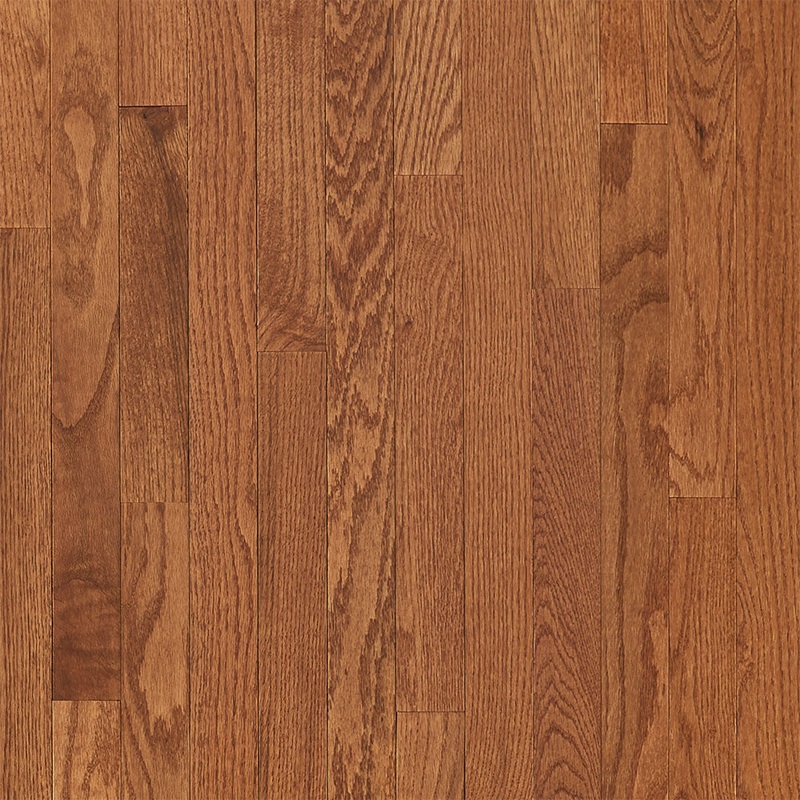 3/4 in. Gunstock Oak Solid Hardwood Flooring 2.25 in. Wide – Sample