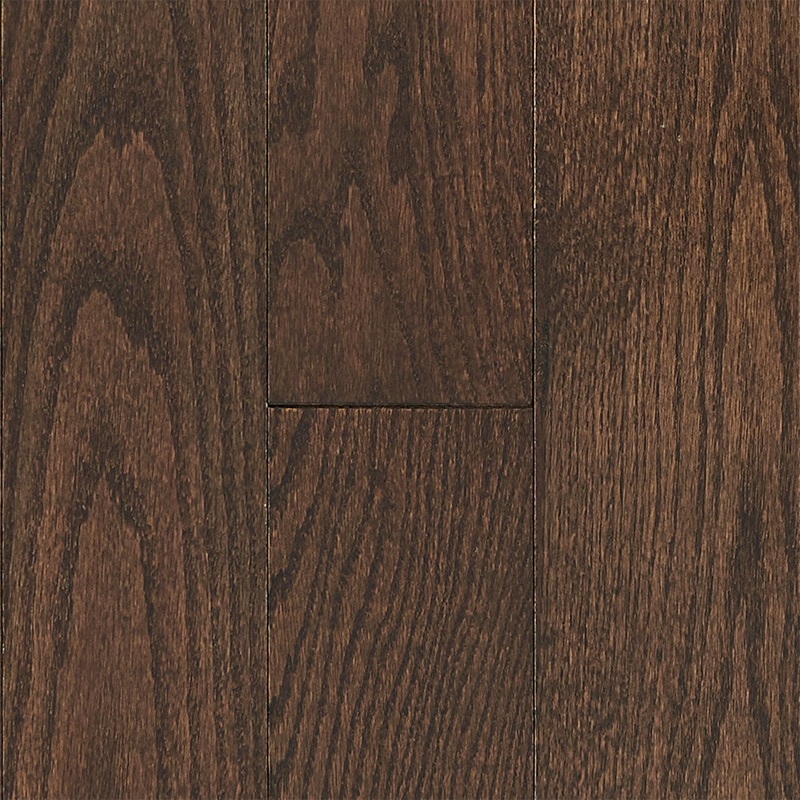 3/4 in. Mocha Oak Solid Hardwood Flooring 5 in. Wide – Sample