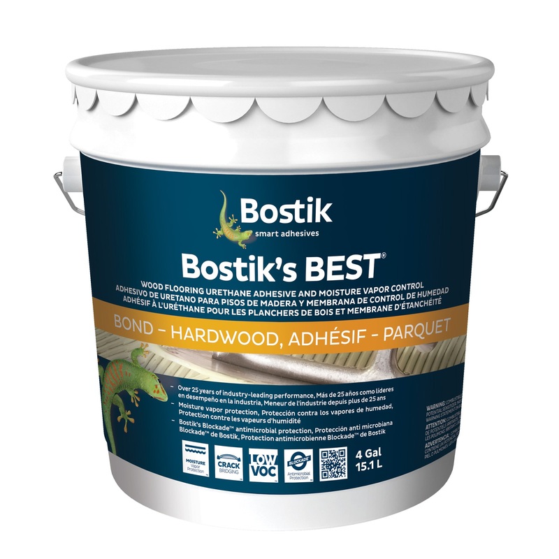 4 Gallon Bostik’s Best Wood Flooring Urethane Adhesive and Moisture Vapor Control