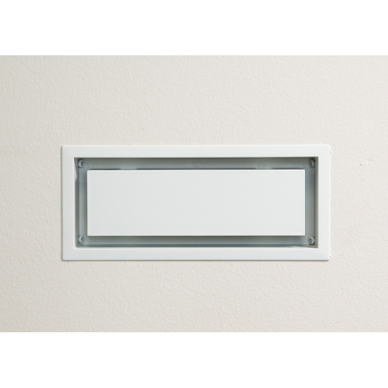 4×10 Framed ABS Resin White Wall/Ceiling Register