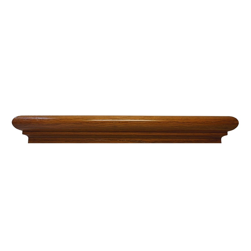 Prefinished Solid Wood Gunstock Oak 1in. Thick x 1.88in. Wide x 14.75in. Length Retrofit Return End