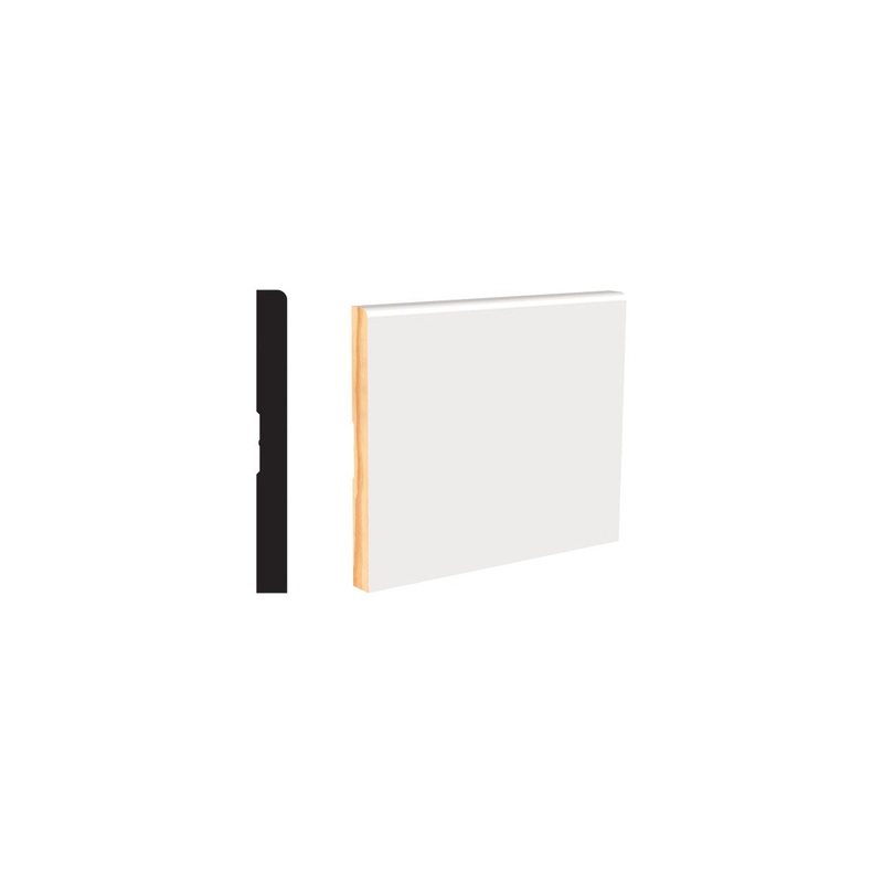 WP432E PFJ 9/16 in. Thick x 5-1/2 in. Tall x 8 ft. Length White Baseboard