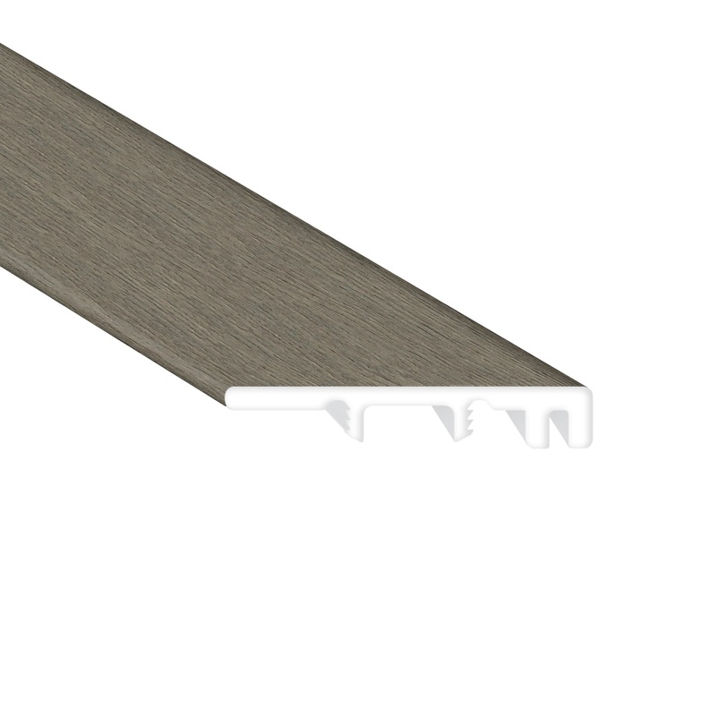 Silk Spire Oak Waterproof Hybrid Resilient 1.5 in. Wide x 7.5 ft. Length End Cap