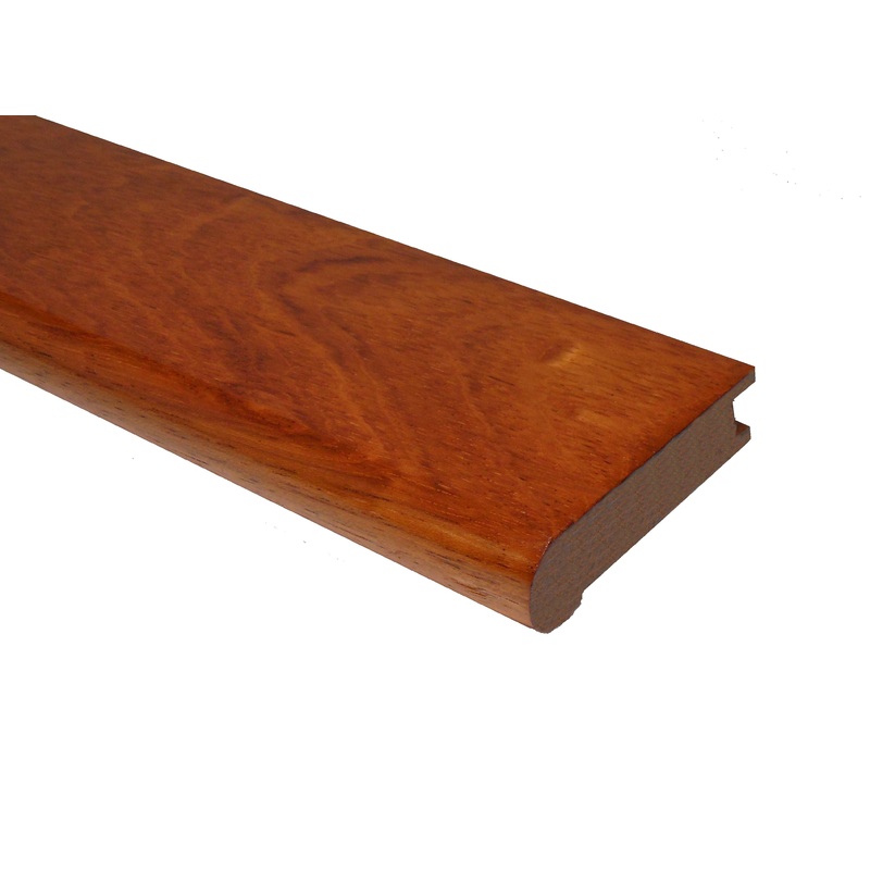 Prefinished Brazilian Cherry 3/4 in. Thick x 3.13 in. Wide x 6.5 ft. Length Stair Nose
