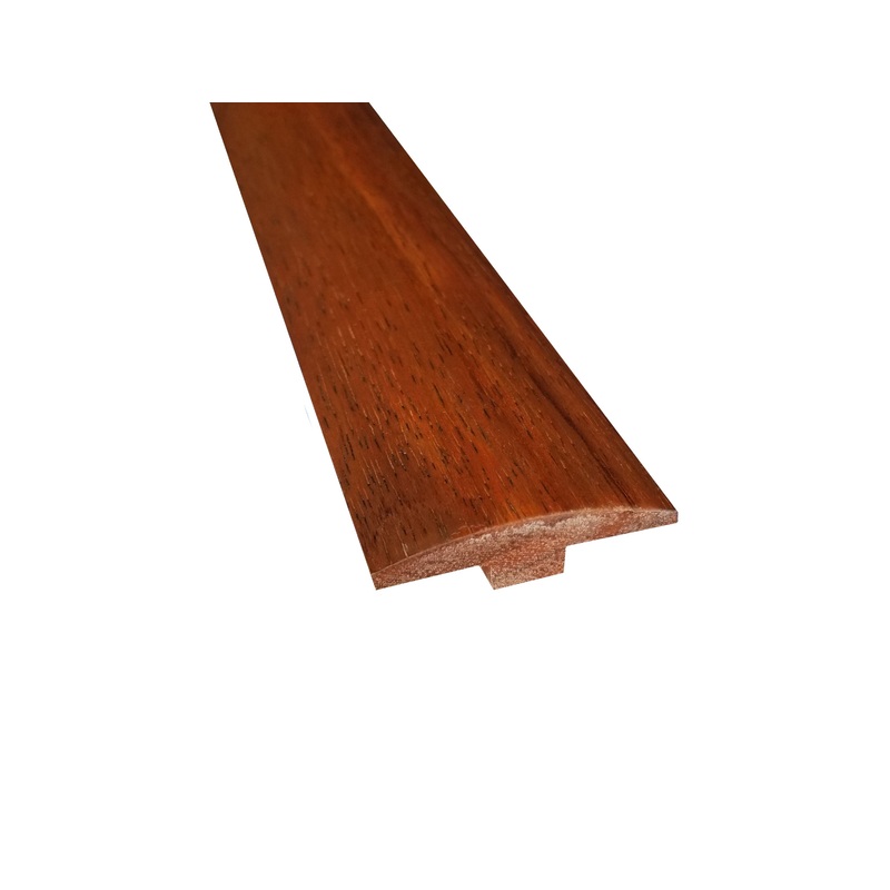 Prefinished Matte Brazilian Chestnut 2 in. Wide x 6.5 ft. Length T-Molding
