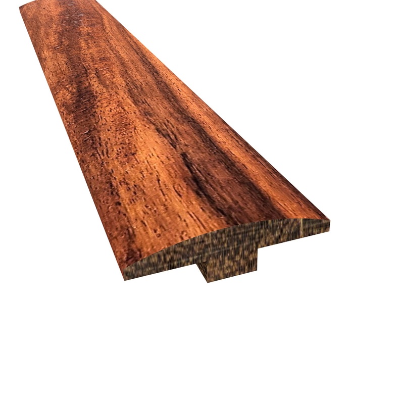 Prefinished Ruby Acacia Hardwood 1/4 in. Thick x 2 in. Wide x 78 in. Length T-Molding