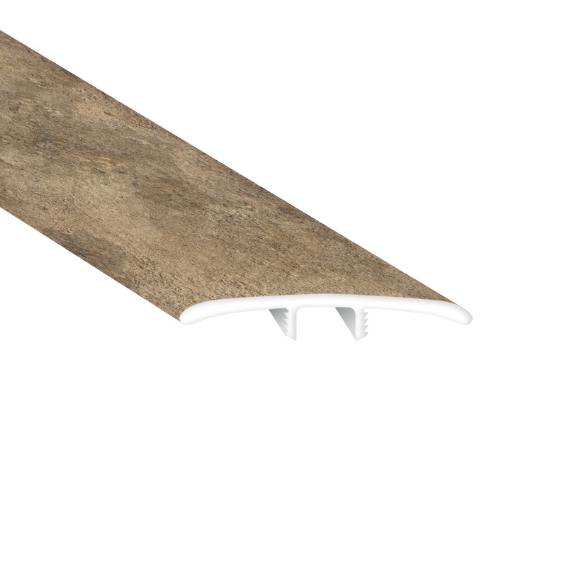 Twilight Villa Stone Laminate Waterproof 1.77 in wide x 7.5 ft Length Low Profile T-Molding