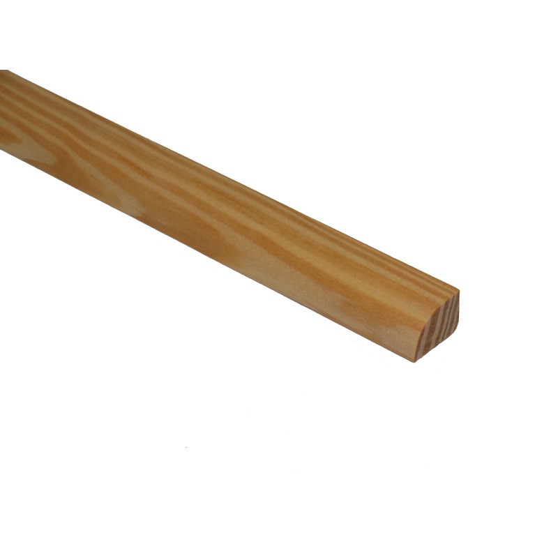Unfinished Southern Yellow Pine 3/4 in. Thick x 1/2 in. Wide x 6.5 ft. Length Shoe Molding
