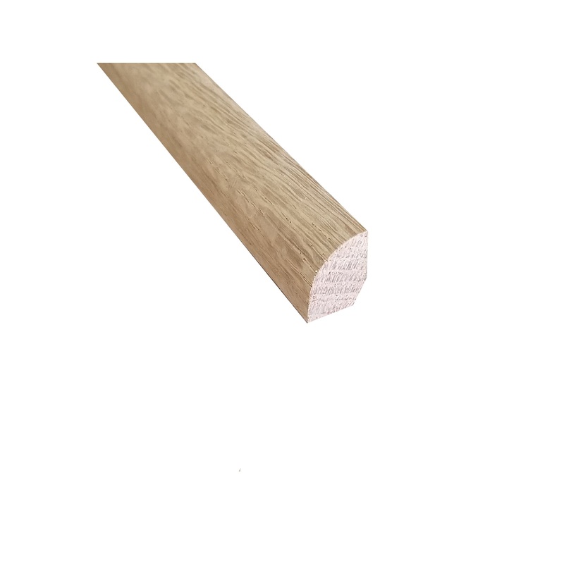 Unfinished White Oak 3/4 in. Tall x 1/2 in. Wide x 8 ft. Length Shoe Molding
