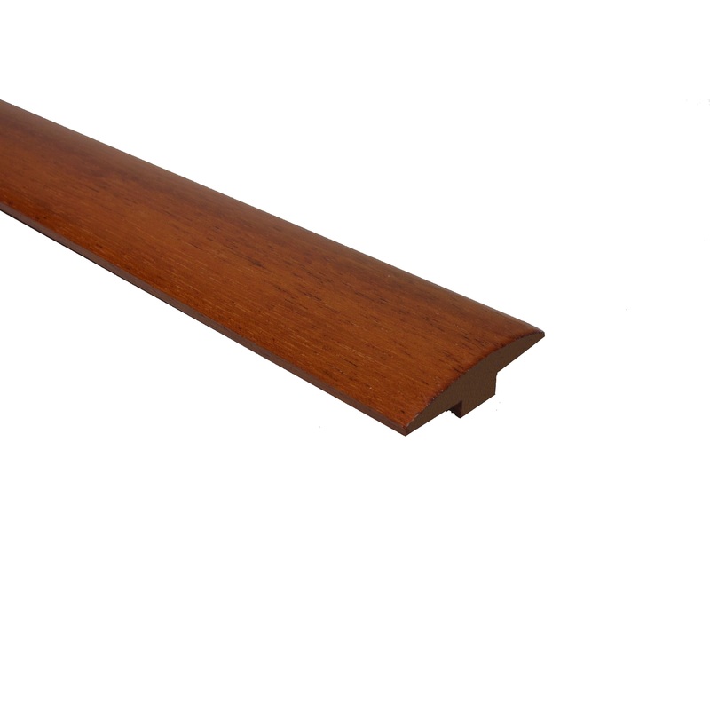 Prefinished Brazilian Cherry 2 in. Wide x 6.5 ft. Length T-Molding