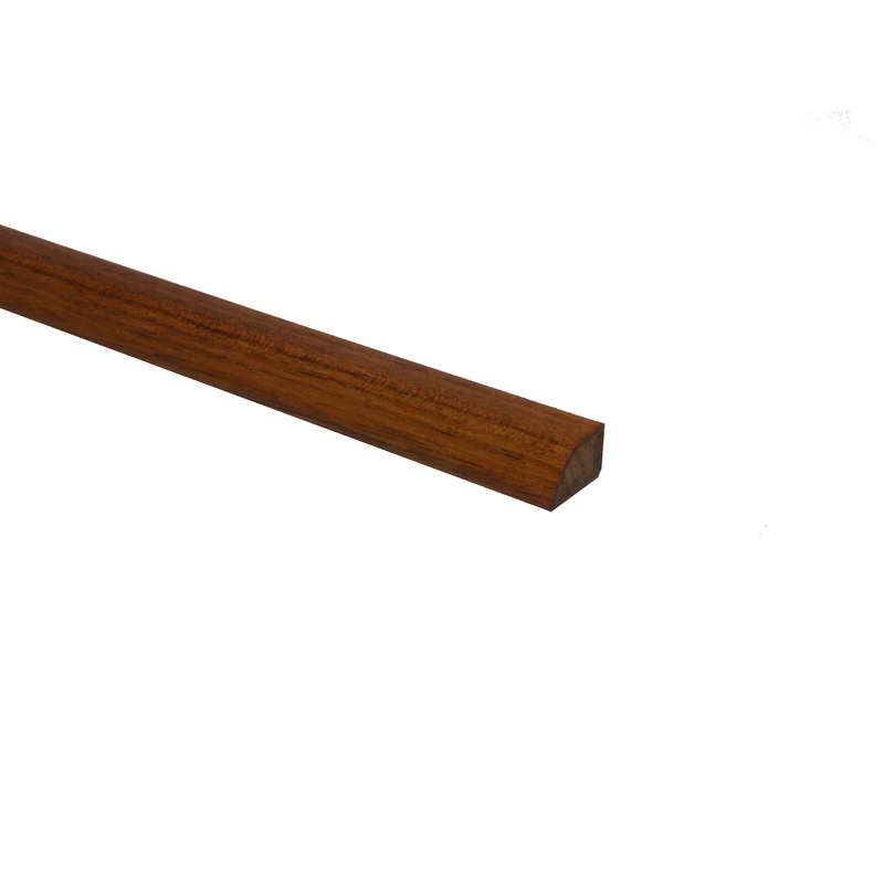 Prefinished Brazilian Cherry 3/4 in. Tall x 0.5 in. Wide x 6.5 ft. Length Shoe Molding