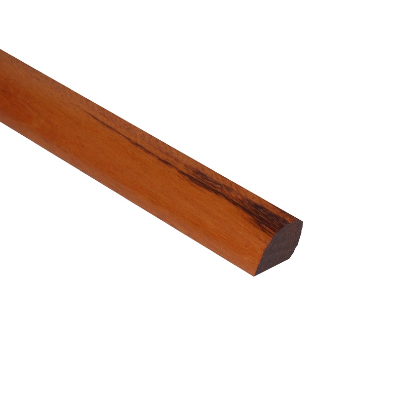 Prefinished Brazilian Koa 3/4 in. Tall x 0.5 in. Wide x 6.5 ft. Length Shoe Molding