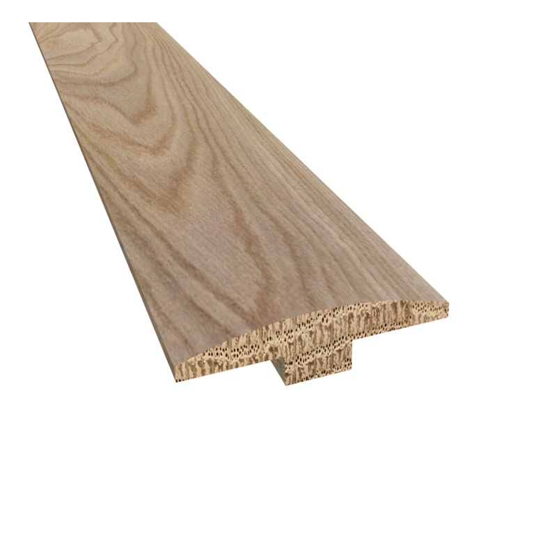 Prefinished Geneva White Oak 2 in. Wide x 6.5 ft. Length T-Molding