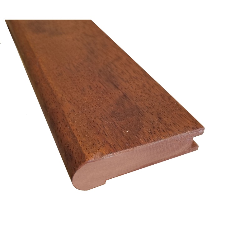 Prefinished Matte Brazilian Chestnut 3/4 in. Thick x 3.13 in. Wide x 6.5 ft. Length Stair Nose