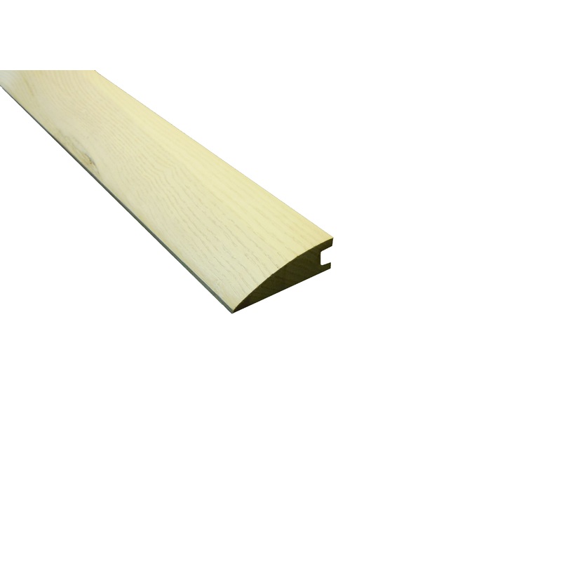 Prefinished Matte Carriage House White Ash 3.13 in. Wide x 6.5 ft. Length Reducer