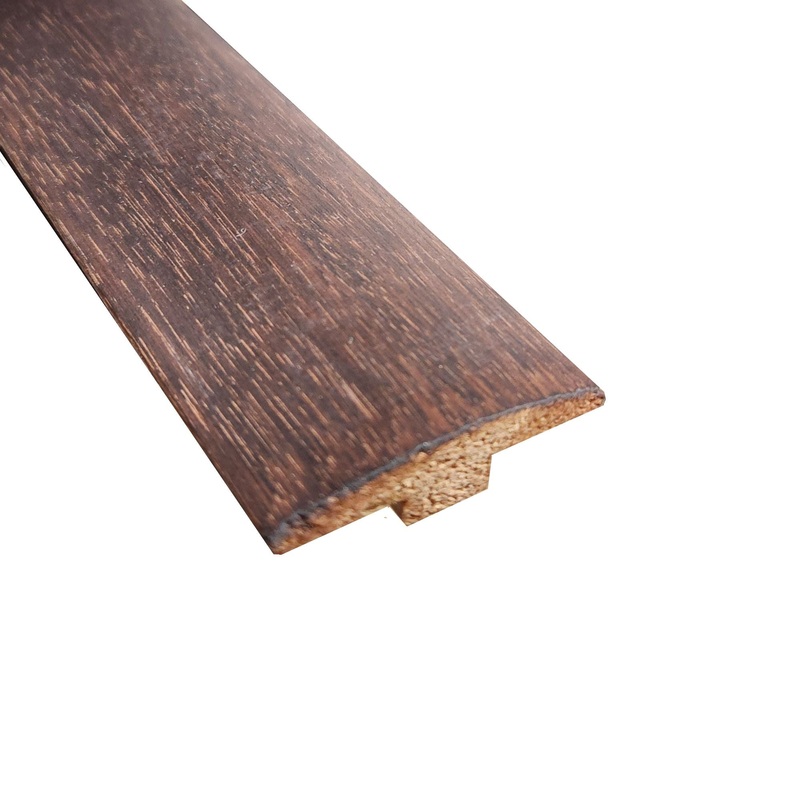 Prefinished Espresso Brazilian Oak 2 in. Wide x 6.5 ft. Length T-Molding
