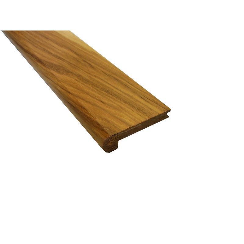 Prefinished Natural Hickory 3/8 in. Thick x 2.75 in. Wide x 6.5 ft. Length Stair Nose