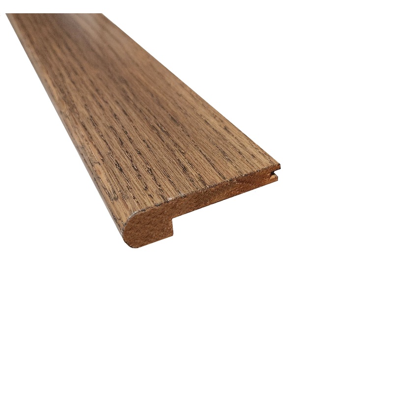 Prefinished Nutmeg Oak Hardwood 3/8 in. Thick x 2.75 in. Wide x 78 in. Length Stair Nose