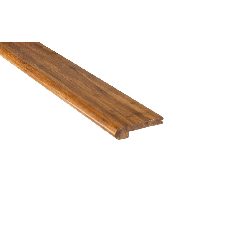 Prefinished Strand Carbonized Bamboo 3/8 in. Thick x 3.25 in. Wide x 72 in. Length Stair Nose
