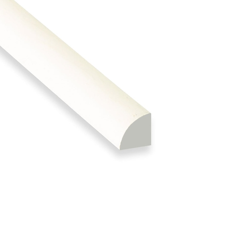 WM106 11/16 in. Thick x 11/16 in. Tall x 12 ft. Length MDF Painted White Quarter Round