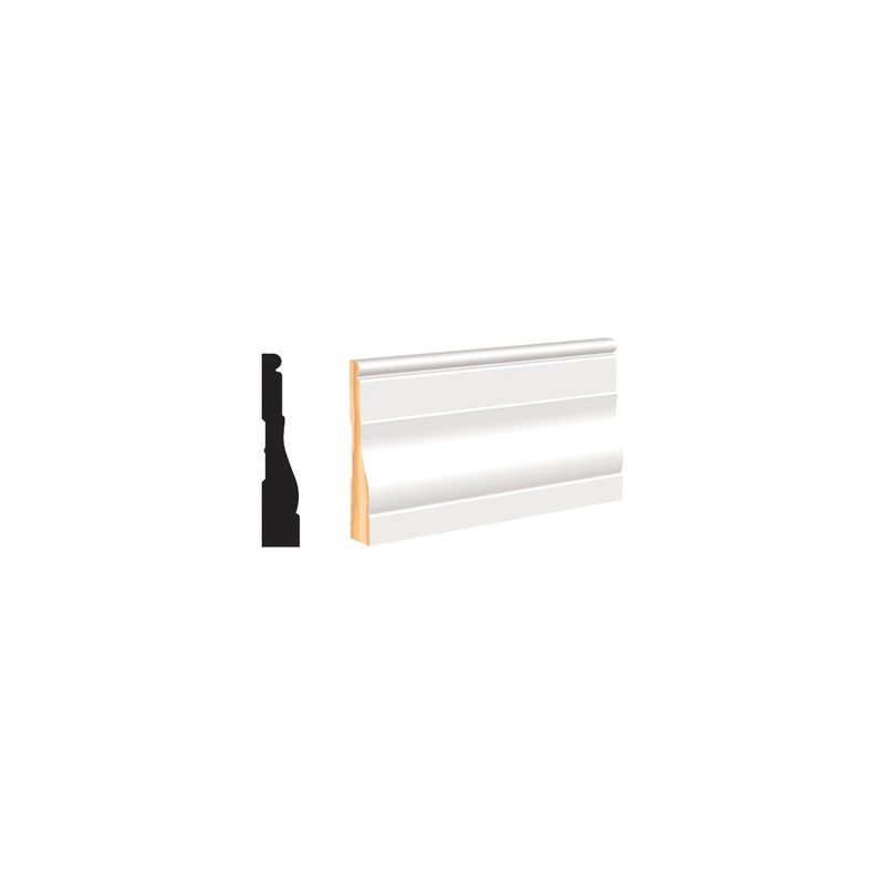 WM99 PFJ 11/16 in. Thick x 3-1/2 in. Tall x 8 ft. Length White Casing