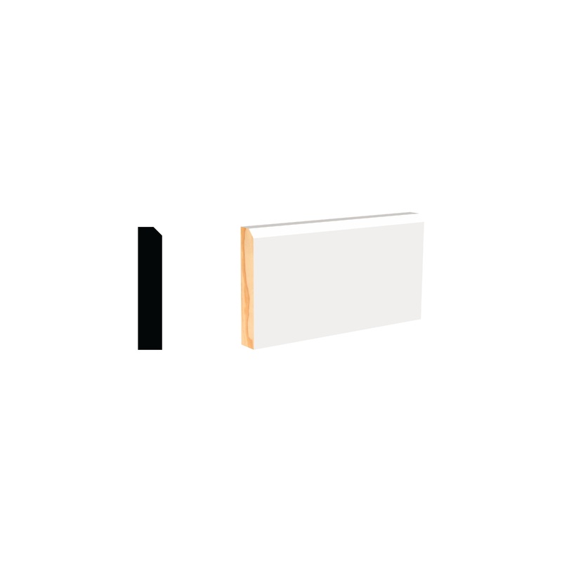 WMPM9974C 11/16 in. Thick x 3-1/2 in. Tall x 12 ft. Length Modern Farmhouse Casing Molding
