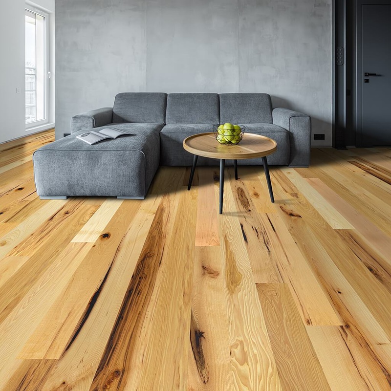 1/2 In. Halifax Hickory Prefinished Engineered Hardwood Flooring 5 In. Wide Stack Out – 108.12 Sq. Ft. – As-Is