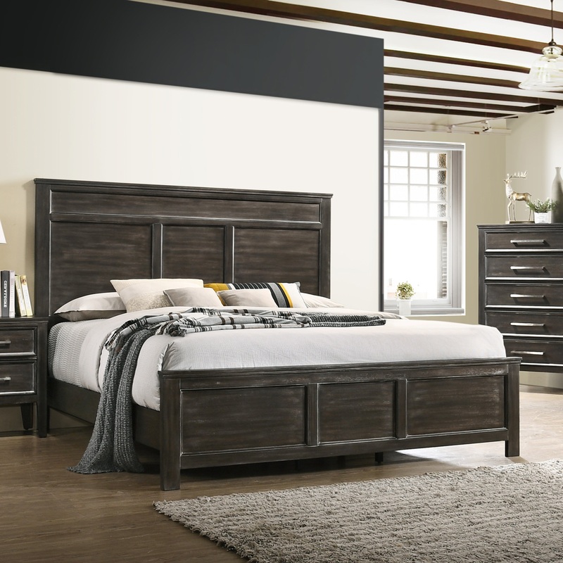 Andover Classic Panel Bed (Nutmeg)