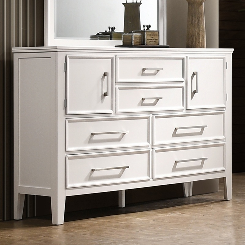 Andover Dresser (White)|White|Dresser Only|Dresser and Mirror|Mirror Only