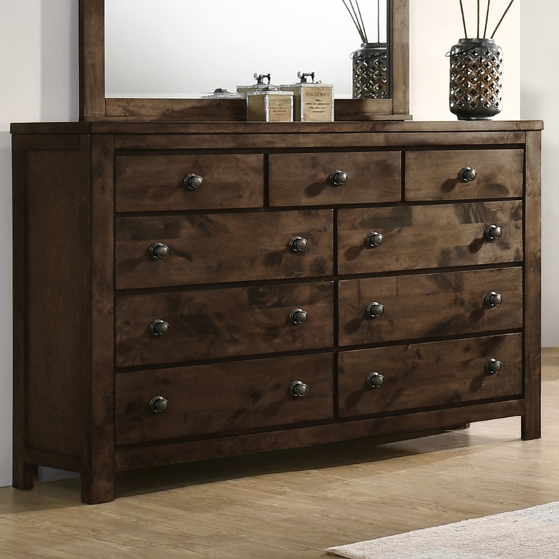 Blue Ridge Dresser|Rustic Grey|Dresser Only|Dresser and Mirror|Mirror Only