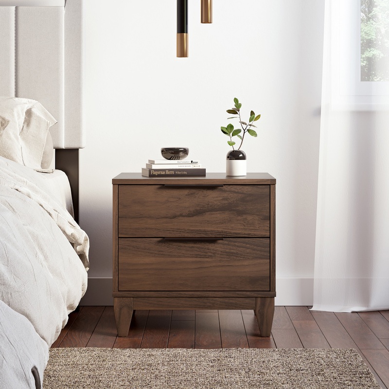 Mackay Nightstand|Walnut|Cherry|Black|White