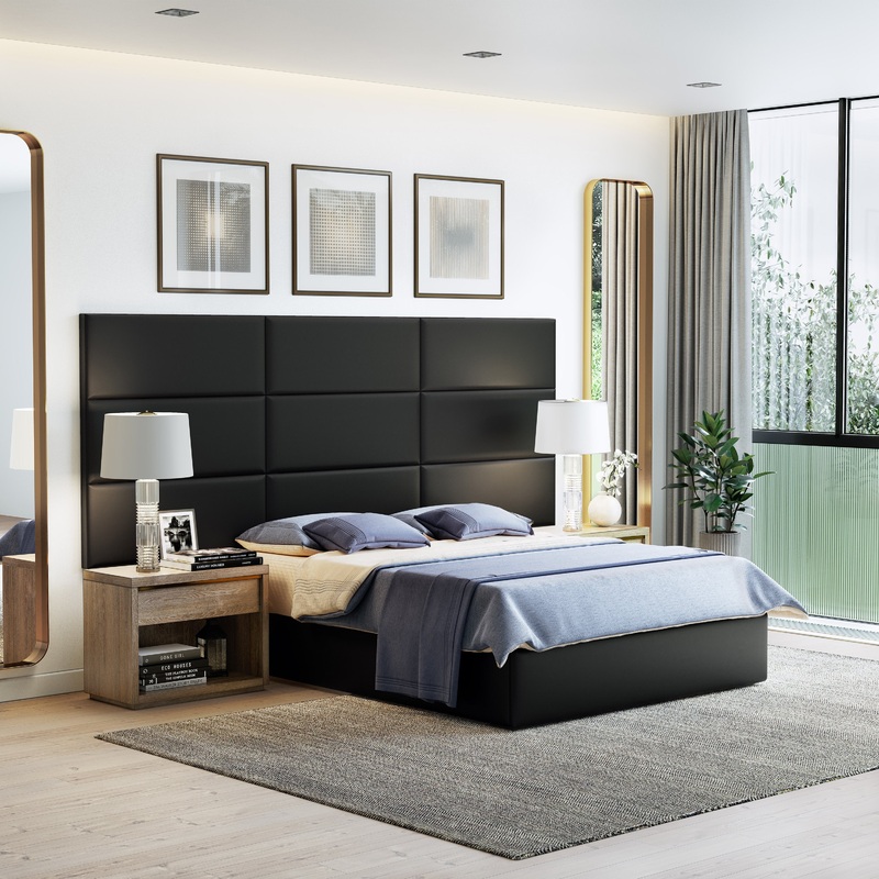 Masterpiece Upholstered Wall Panels Headboard – Set of 4