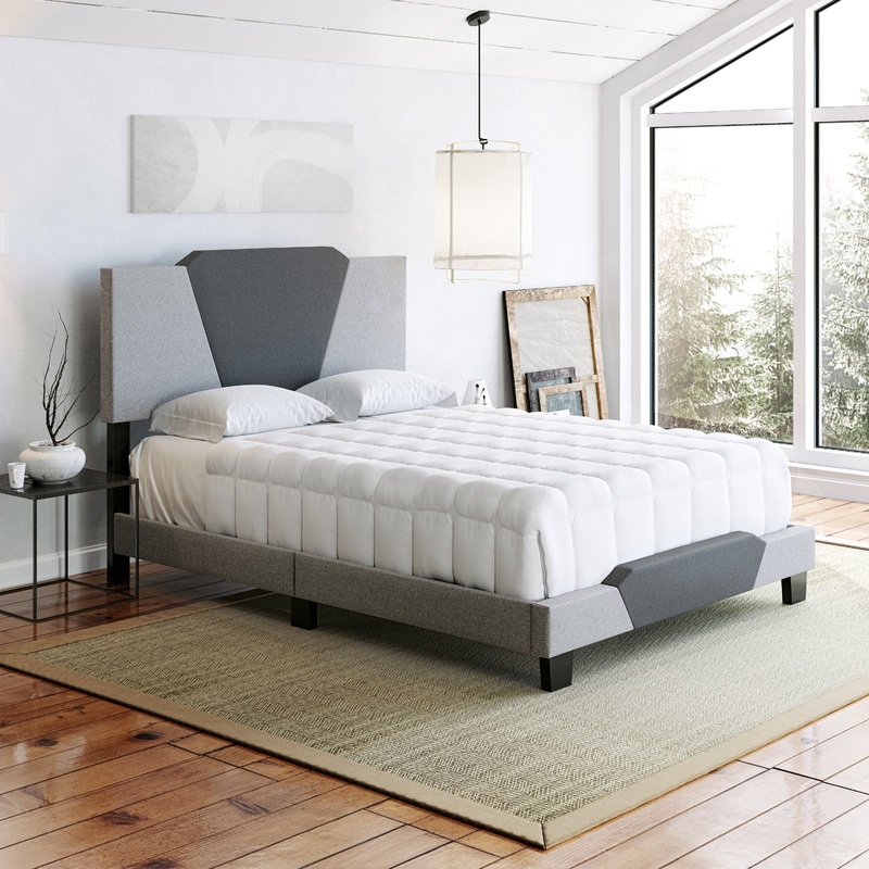 Tuscany Upholstered Bed|Queen|King|Full|Grey Linen|Brown Linen|Blue Linen