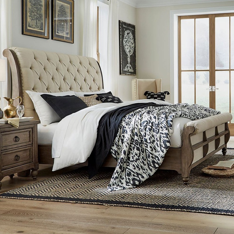 Americana Farmhouse Classic Sleigh Bed