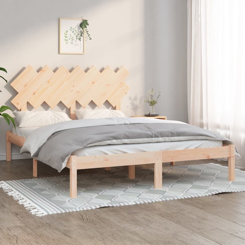 Berkfield Bed Frame 140×200 cm Solid Wood