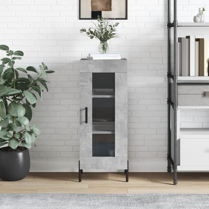Berkfield Sideboard Concrete Grey 34.5x34x90 cm Engineered Wood