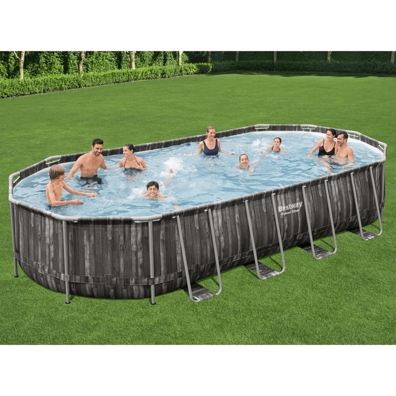 Bestway Swimming Pool Set Oval 7.32×3.66×1.22 m