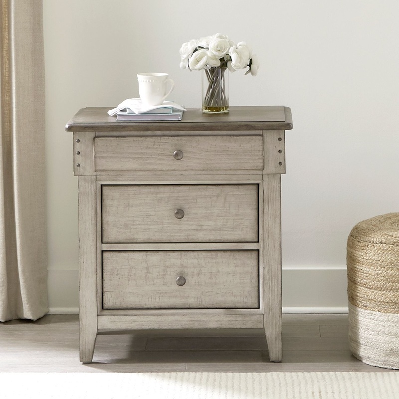 Ivy Hollow Nightstand|Weathered Linen