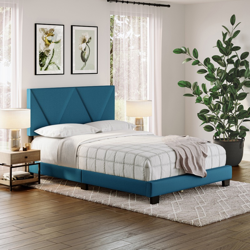 Vector Upholstered Platform Bed